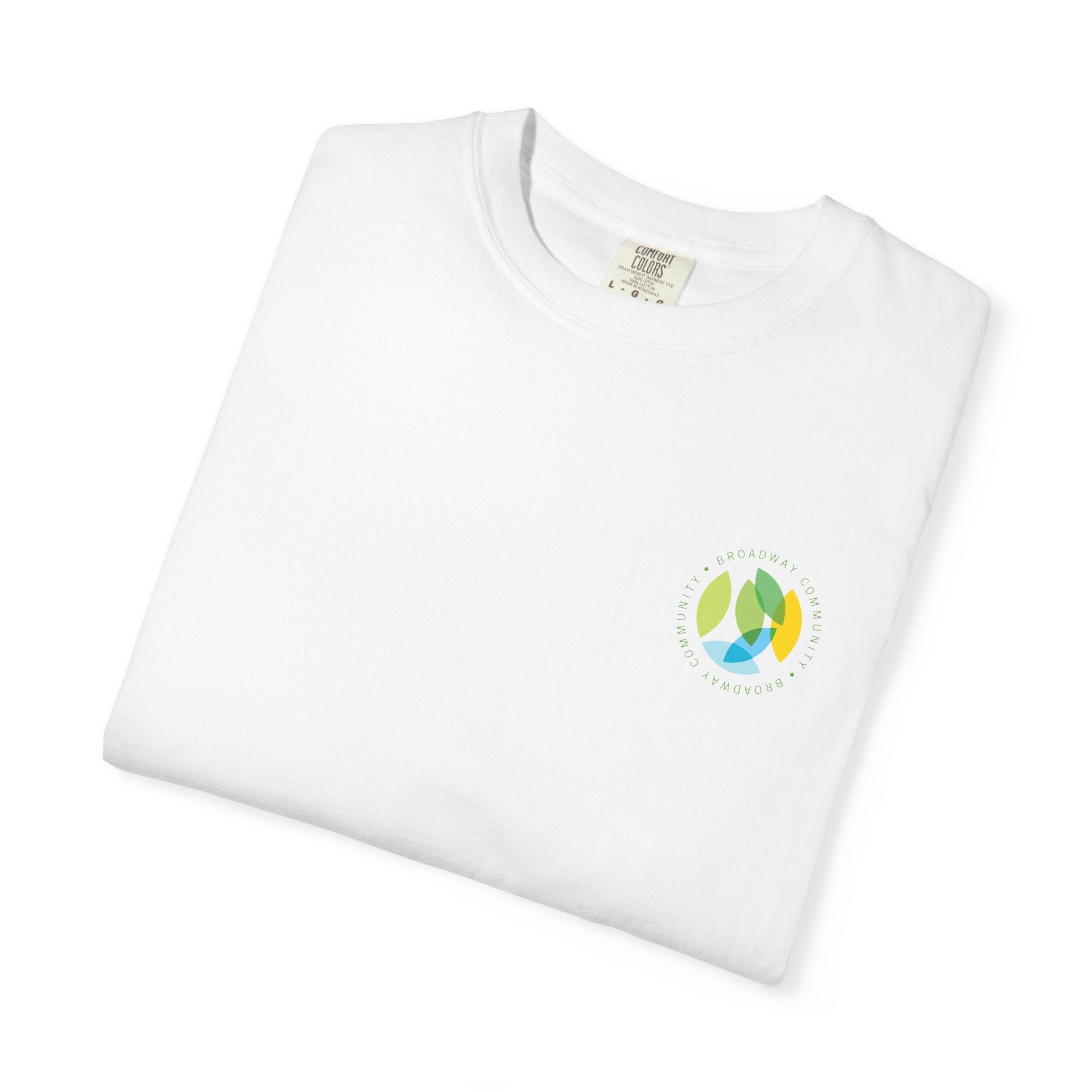 Serving New Yorkers White T-Shirt – Broadway Community Collection
